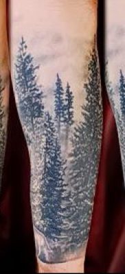 صورة وشم شجرة التنوب (وشم شجرة التنوب) (قيمة) - مثال الرسم - 002