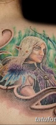 foto af en alvetatovering dateret 08/28/2017 №016 - tatovering elf -