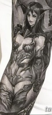 foto af en alvetatovering dateret 28/08/2017 №023 - tatovering elf -