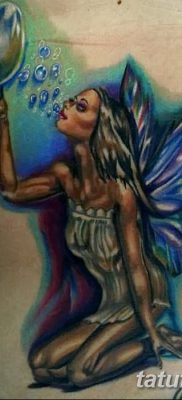 foto af en alvetatovering dateret 08/28/2017 №033 - tatovering elf -