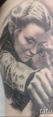 foto af en alvetatovering dateret 08/28/2017 №037 - tatovering elf -