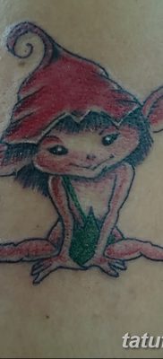 foto af en alvetatovering dateret 28/08/2017 №049 - tatovering elf -