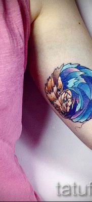 fotografija ježa tetovaža - primjeri za članak o značenju tetovaža jež - tatufoto.ru - 22