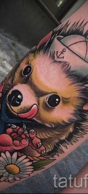 fotografija ježa tetovaža - primjeri za članak o značenju tetovaža jež - tatufoto.ru - 16