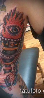 TATTOO TORCH №926 - ekskluzivna verzija crteža, koja se može uspješno koristiti za obradu i primjenu goruće baklje kao tetovaže
