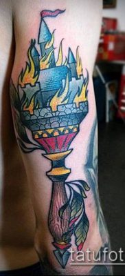 TORCH TATTOO # 322 - cool verzija uzorka koji se može uspješno koristiti za obradu i tetoviranje baklje u bodljikavoj žici