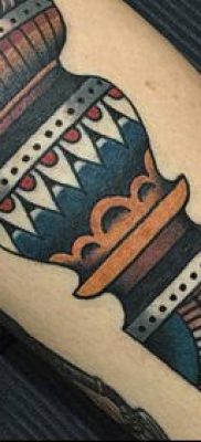 TORCH TATTOO # 765 - zanimljiva verzija uzorka koji se lako može koristiti za izmjenu i tetoviranje baklje u bodljikavoj žici