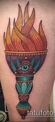 TORCH TATTOO # 56 - cool verzija slike koja se može uspješno koristiti za transformaciju i tetoviranje baklje na lijevoj ruci