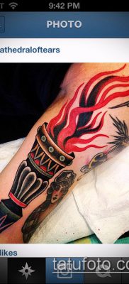 TORCH TATTOO No. 503 - ekskluzivna verzija uzorka koji se može uspješno koristiti za transformaciju i tetoviranje baklje bodljikavom žicom