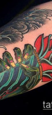 TATTOO TORCH No. 161 - zanimljiva verzija uzorka koji se može uspješno upotrijebiti za transformaciju i primjenu baklje s vrpcom kao tetovažu