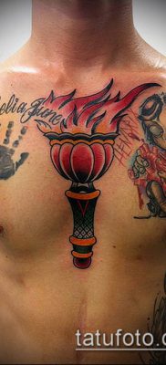 TORCH TATTOO # 175 cool je verzija uzorka koja se može uspješno koristiti za transformaciju i tetoviranje baklje s vrpcom
