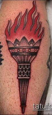 TORCH TATTOO No. 188 - jedinstvena verzija uzorka koji se može uspješno koristiti za obradu i nanošenje baklje slobode kao tetovažu