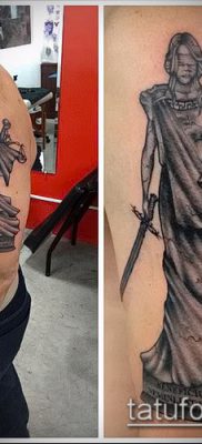 fotó Themis tetoválásról (jelentése) - példa egy érdekes tetoválási tervre - 062