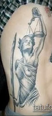 fotó Themis tetoválásról (jelentése) - példa egy érdekes tetoválási tervre - 041