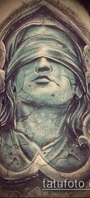 fotó Themis tetoválásról (jelentése) - példa egy érdekes tetoválási tervre - 034