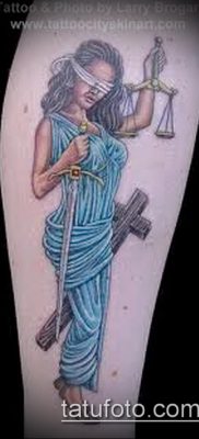 fotó Themis tetoválásról (jelentése) - egy példa egy érdekes tetoválási tervre - 018