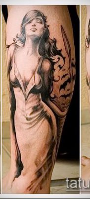 fotó Themis tetoválásról (jelentése) - példa egy érdekes tetoválási rajzra - 007