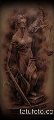 fotó Themis tetoválásról (jelentése) - példa egy érdekes tetoválási tervre - 001