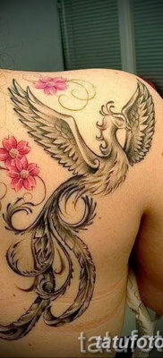 Fénykép egy főnix tetoválásról lányoknak 2019.07.18. №012 - tetováló főnix lányoknak -