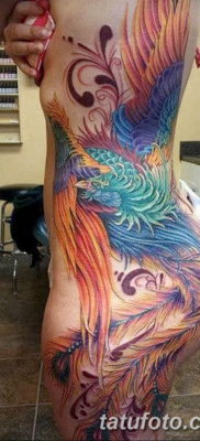 Fotó egy főnix tetoválásról lányoknak 2019.07.18. №028 - tetováló főnix lányoknak -