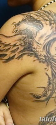 Fotó egy főnix tetoválásról lányoknak 2019.07.18. №053 - tetováló főnix lányoknak -