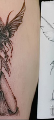 Tündér tetoválás - munka vázlatból