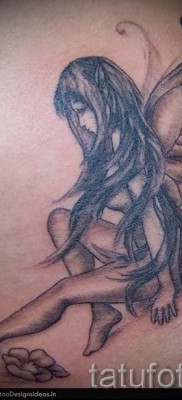 Tündér tetoválás - példa egy lány számára