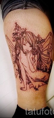 Tündér tetoválás - a láb alján készült