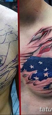 fotó zászló tetoválásról 2019.03.03. №065 - ötlet tetoválás rajzolására zászlóval -