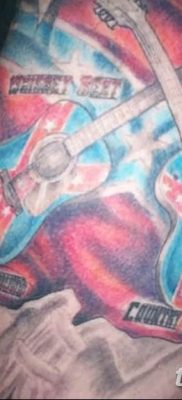 fotó zászló tetoválásról 2019.03.03. №084 - ötlet tetoválás rajzolására zászlóval -