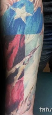 fotó zászló tetoválásról 2019.03.03. №088 - ötlet tetoválás rajzolására zászlóval -