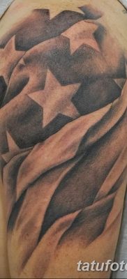 fotó zászló tetoválásról 2019.03.03. №091 - ötlet tetoválás rajzolására zászlóval -