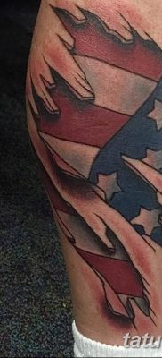 fotó zászló tetoválásról 2019.03.03. №095 - ötlet tetoválás rajzolására zászlóval -