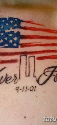 fotó zászló tetoválásról 2019.03.03 №098 - ötlet tetoválás rajzolására zászlóval -