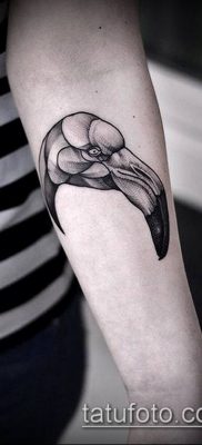 FLAMINGO TATTOO # 475 هو نسخة رائعة من الرسم يمكن استخدامه بنجاح للتنقيح والتطبيق كوشم فلامنغو