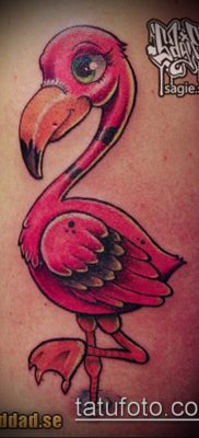 FLAMINGO TATTOO # 467 - نسخة رائعة من النمط الذي يمكن استخدامه جيدًا للتغيير والتطبيق كوشم لطيور الفلامنغو