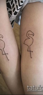 FLAMINGO TATTOO رقم 129 - نسخة فريدة من النمط يمكن استخدامها جيدًا للمعالجة والتطبيق كوشم فلامنغو على الساق