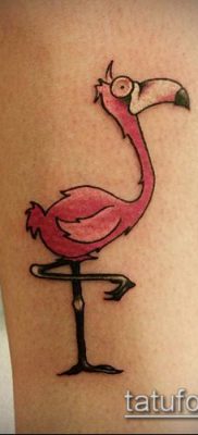 FLAMINGO TATTOO # 70 - نسخة رائعة من النمط الذي يمكن استخدامه بنجاح للتغيير والتطبيق كوشم فلامنغو