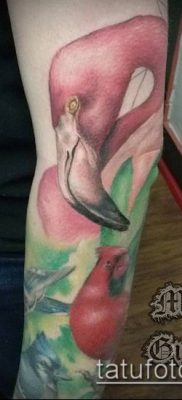 FLAMINGO TATTOO №314 - نسخة فريدة من النمط يمكن استخدامها بنجاح للمراجعة والتطبيق كوشم فلامنغو