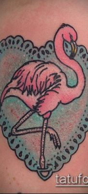 FLAMINGO TATTOO №171 - نسخة حصرية من الصورة ، والتي يمكن استخدامها بنجاح للمراجعة والتطبيق كوشم فلامنغو