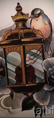 Снимка на татуировка на фенер за статия за значението на татуировка с фенер - tatufoto.ru - 22