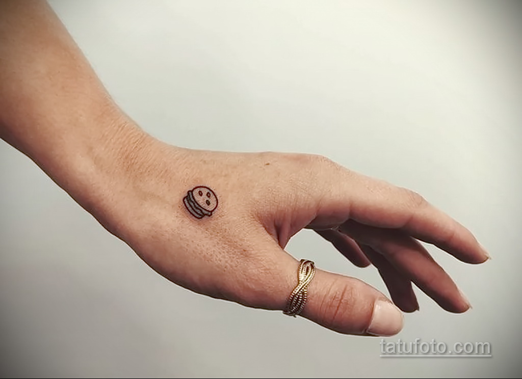 Zdjęcie tatuażu z hamburgerem 26.03.2021 №056 - tatuaż burger -