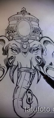 Fotó Ganesha tetoválásról - 21072017 - példa - 002 Ganesha tetoválás