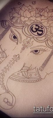 Fotó Ganesha tetoválásról - 21072017 - példa - 077 Ganesha tetoválás