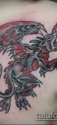 Fotó vízköpő tetoválásról (jelentése) - egy példa egy érdekes tetoválási tervre - 040