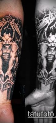 Fotó vízköpő tetoválásról (jelentése) - egy példa egy érdekes tetoválási tervre - 015