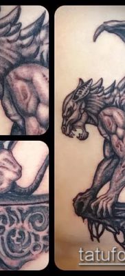 Fotó vízköpő tetoválásról (jelentése) - egy példa egy érdekes tetoválási tervre - 004