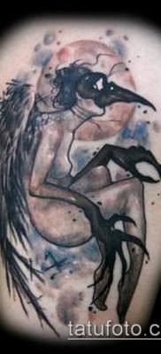 صورة وشم Harpy (قيمة) - مثال على تصميم وشم مثير للاهتمام - 025