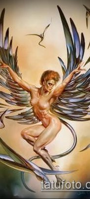 صورة وشم هاربي (معنى) - مثال على رسم وشم مثير للاهتمام - 009