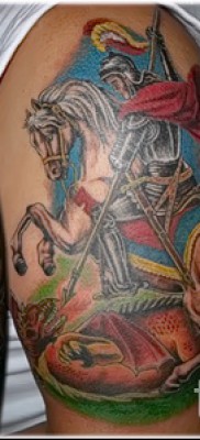 Снимка на татуировка Свети Георги Победоносец - 09122015 № 028
